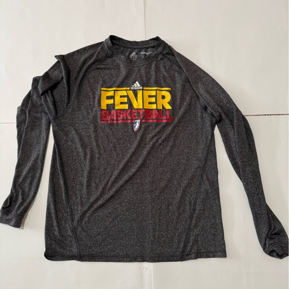 Adidas Charcoal Indiana Fever Basketball Long Sleeve Tee